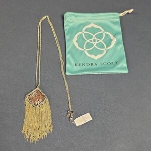 Kendra Scott Gold Chain Fringe Necklace